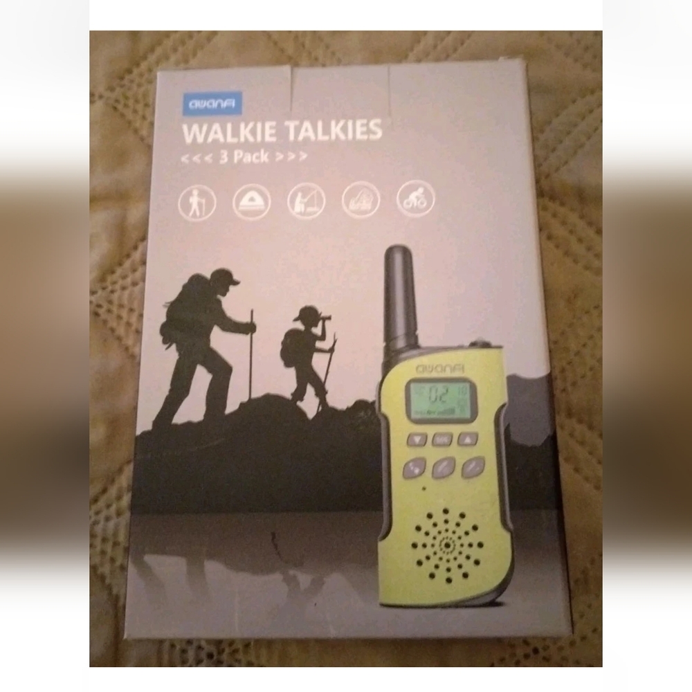 Walkie Talkies Awanfi Set Of 3 New In Box !!! Free Shipping